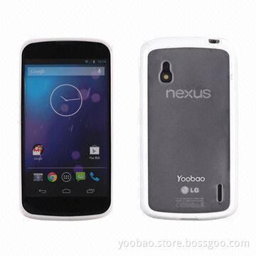 Protect Cases, Fit for Google Nexus 4, Made of PC/TPU Material, Packaged with Screen Protector